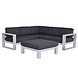 Garden Impressions cube hoek loungeset 4-delig wit aluminium Garden Impressions cube hoek loungeset 4-delig wit aluminium