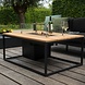 Cosi Fires Cosiloft 120 frame aluminium zwart - top teak Cosi Fires Cosi Fires Cosiloft 120 frame aluminium zwart - top teak Cosi Fires