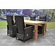 AVH-Collectie Empoli Krista dining tuinset 180x95xH77,5 cm verstelbaar antraciet AVH-Collectie Empoli Krista dining tuinset 180x95xH77,5 cm verstelbaar antraciet