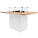 Cosi Fires Cosiloft relax dining vuurtafel 120x80xH67cm wit teak Cosi Fires Cosi Fires Cosiloft relax dining vuurtafel 120x80xH67cm wit teak Cosi Fires