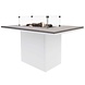 Cosi Fires Cosiloft relax dining vuurtafel 120x80xH67cm wit grey top Cosi Fires Cosi Fires Cosiloft relax dining vuurtafel 120x80xH67cm wit grey top Cosi Fires