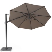Platinum Challenger T2 premium zweefparasol 350 cm rond havanna
