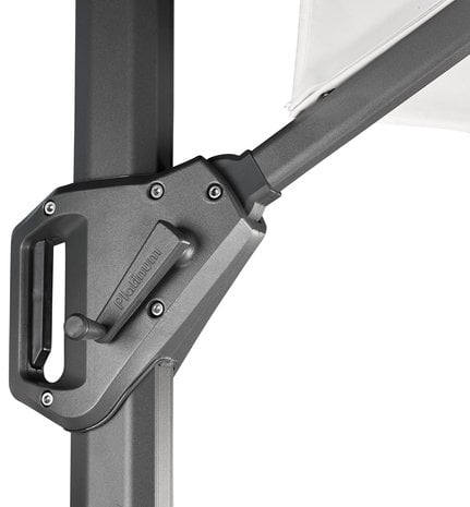 Platinum Challenger T2 premium zweefparasol 350 cm rond faded black Platinum Challenger T2 premium zweefparasol 350 cm rond faded black