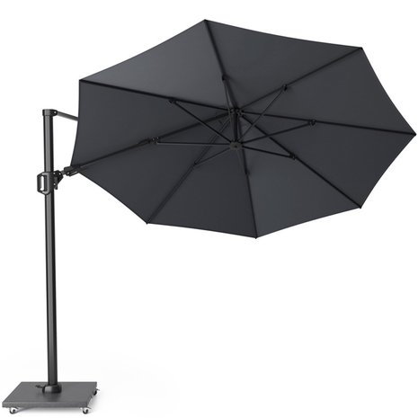 Platinum Challenger T2 zweefparasol 350 cm rond antraciet Platinum Challenger T2 zweefparasol 350 cm rond antraciet