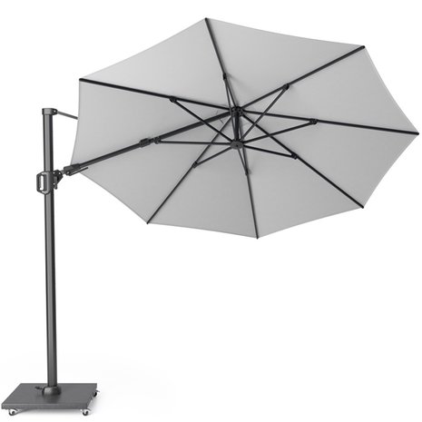 Platinum Challenger T2 zweefparasol 350 cm rond wit Platinum Challenger T2 zweefparasol 350 cm rond wit