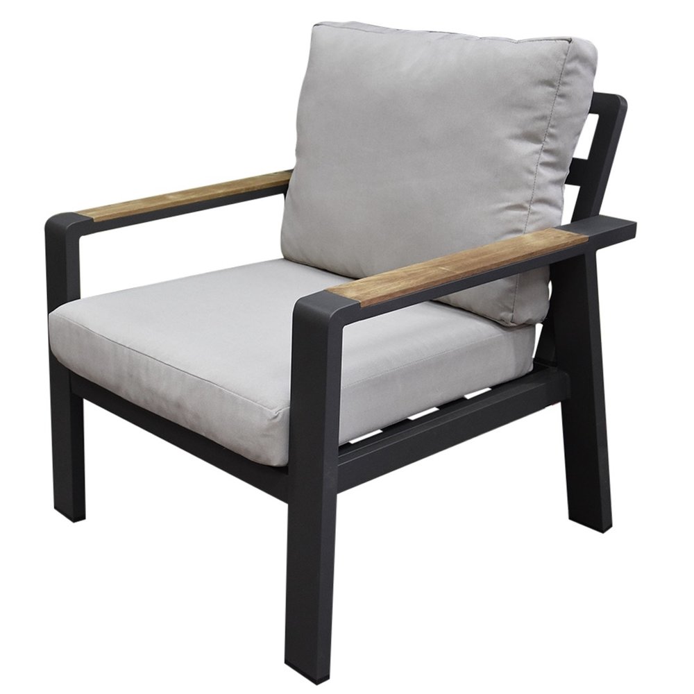 AVH-Collectie Lola hoek loungeset 5-delig aluminium antraciet AVH-Collectie Lola hoek loungeset 5-delig aluminium antraciet