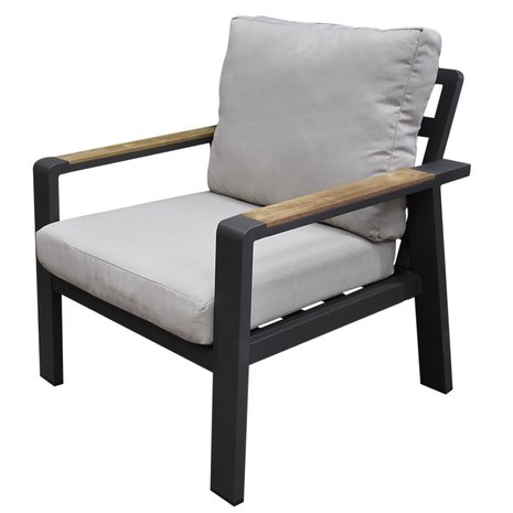 AVH-Collectie Lola hoek loungeset 5-delig aluminium antraciet AVH-Collectie Lola hoek loungeset 5-delig aluminium antraciet