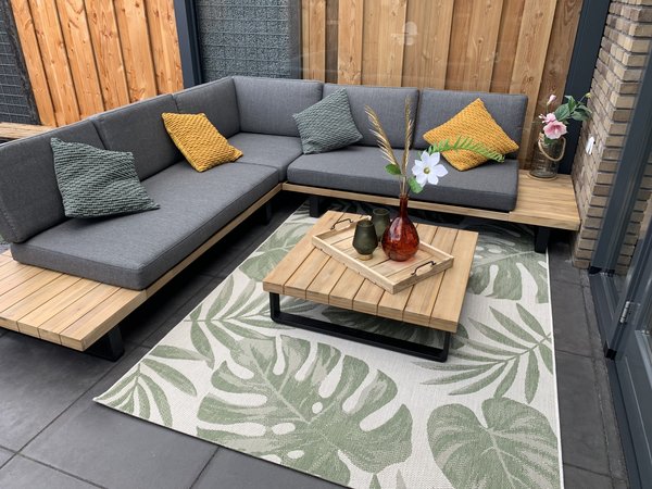 gewicht versterking Sluipmoordenaar Barbados hoek loungeset 3-delig antraciet aluminium - AVH Outdoor  Tuinmeubelen