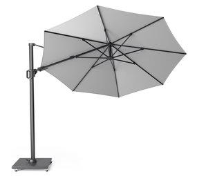 Platinum Challenger T2 zweefparasol 350 cm rond lichtgrijs Platinum Challenger T2 zweefparasol 350 cm rond lichtgrijs