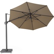Platinum Challenger T2 zweefparasol 350 cm rond taupe
