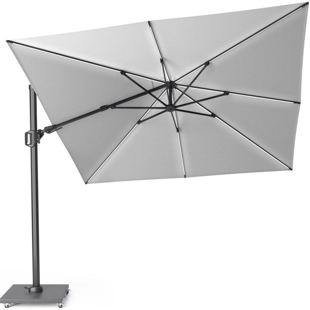 Platinum Challenger T2 glow zweefparasol 300x300 cm lichtgrijs Platinum Challenger T2 glow zweefparasol 300x300 cm lichtgrijs