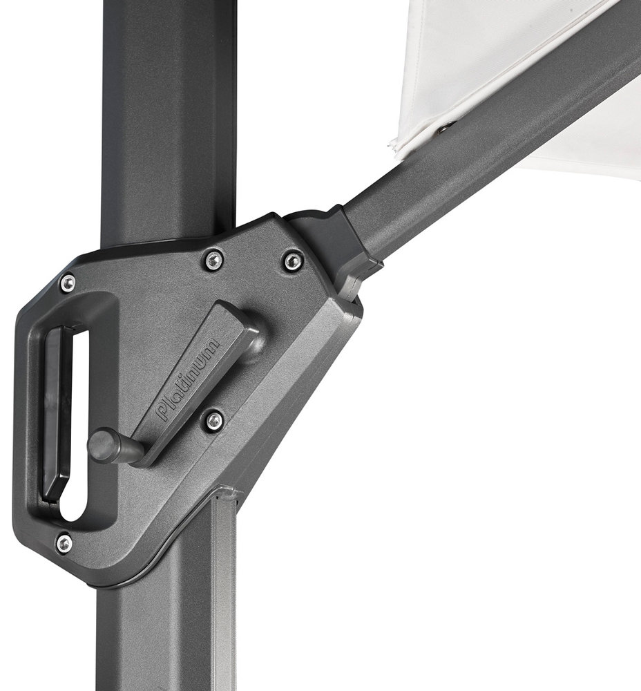 Platinum Challenger T1 parasol 350cm rond antraciet Platinum Challenger T1 parasol 350cm rond antraciet