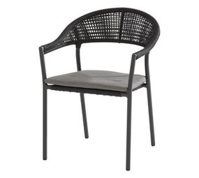 Taste 4SO Sienna dining tuinstoel stapelbaar rope antraciet Taste4SO Taste 4SO Sienna dining tuinstoel stapelbaar rope antraciet Taste4SO