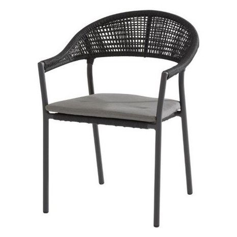 Taste 4SO Sienna dining tuinstoel stapelbaar rope antraciet Taste4SO Taste 4SO Sienna dining tuinstoel stapelbaar rope antraciet Taste4SO