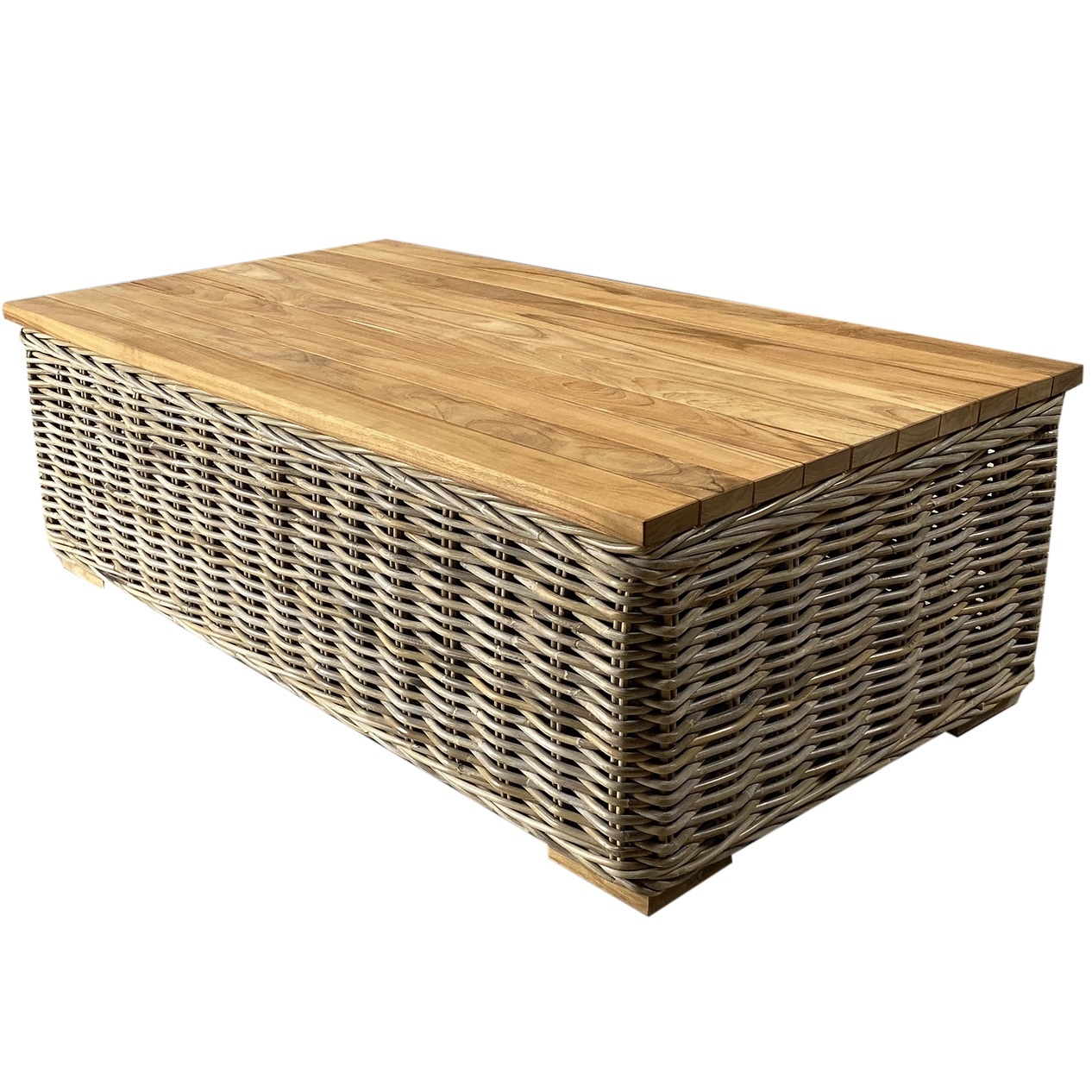 Otava lounge tuintafel naturel rotan teak AVH Outdoor Tuinmeubelen