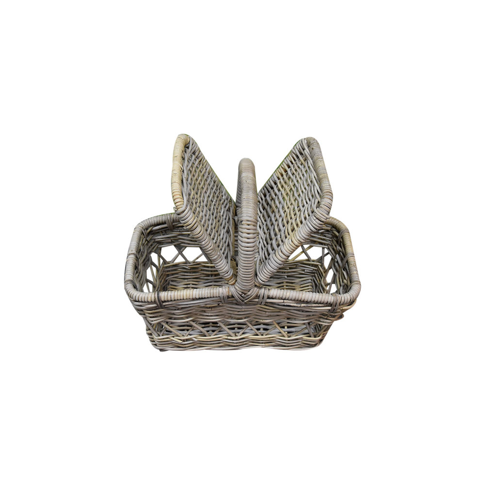 AVH-Collectie Messie rotan picknickmand 50x30xH40 cm rechthoekig AVH-Collectie Messie rotan picknickmand 50x30xH40 cm rechthoekig