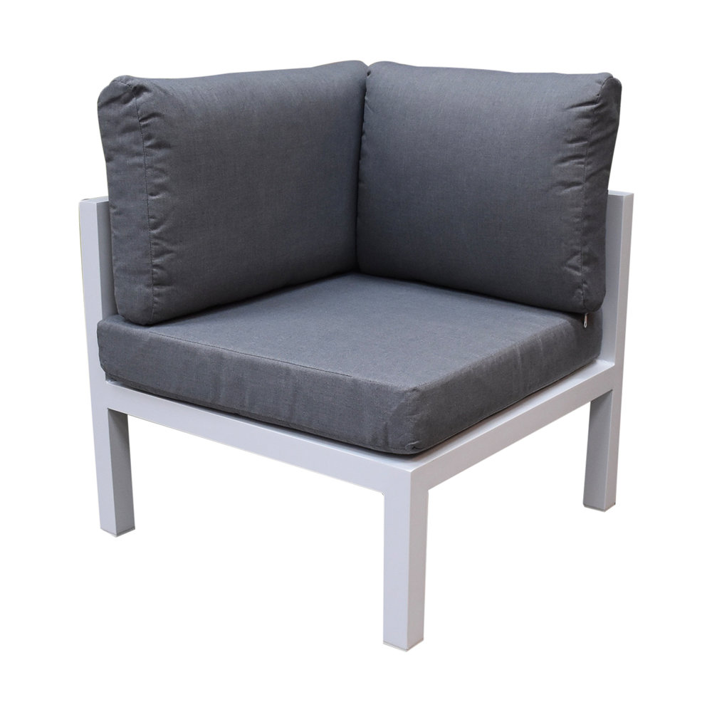 AVH-Collectie Fabri hoek loungeset 5 delig aluminium wit AVH-Collectie Fabri hoek loungeset 5 delig aluminium wit