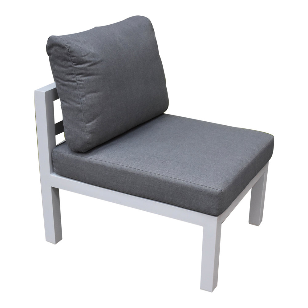 AVH-Collectie Fabri hoek loungeset 5 delig aluminium wit AVH-Collectie Fabri hoek loungeset 5 delig aluminium wit