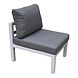 AVH-Collectie Fabri hoek loungeset 6-delig wit aluminium AVH-Collectie Fabri hoek loungeset 6-delig wit aluminium