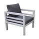 AVH-Collectie Fabri hoek loungeset 6-delig wit aluminium AVH-Collectie Fabri hoek loungeset 6-delig wit aluminium