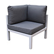 AVH-Collectie Fabri hoek loungeset 6-delig wit aluminium AVH-Collectie Fabri hoek loungeset 6-delig wit aluminium