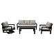 AVH-Collectie Vallena stoel bank loungeset 4-delig aluminium antraciet AVH-Collectie Vallena stoel bank loungeset 4-delig aluminium antraciet