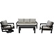 AVH-Collectie Vallena stoel bank loungeset 4-delig aluminium antraciet AVH-Collectie Vallena stoel bank loungeset 4-delig aluminium antraciet