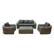 AVH-Collectie Las Palmas stoel bank loungeset 4-delig grijs AVH-Collectie Las Palmas stoel bank loungeset 4-delig grijs