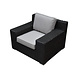 AVH-Collectie Manjavico stoel bank loungeset 4-delig zwart wicker AVH-Collectie Manjavico stoel bank loungeset 4-delig zwart wicker
