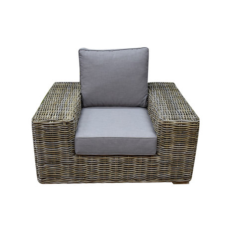 AVH-Collectie Otava stoel bank loungeset 4-delig naturel rotan