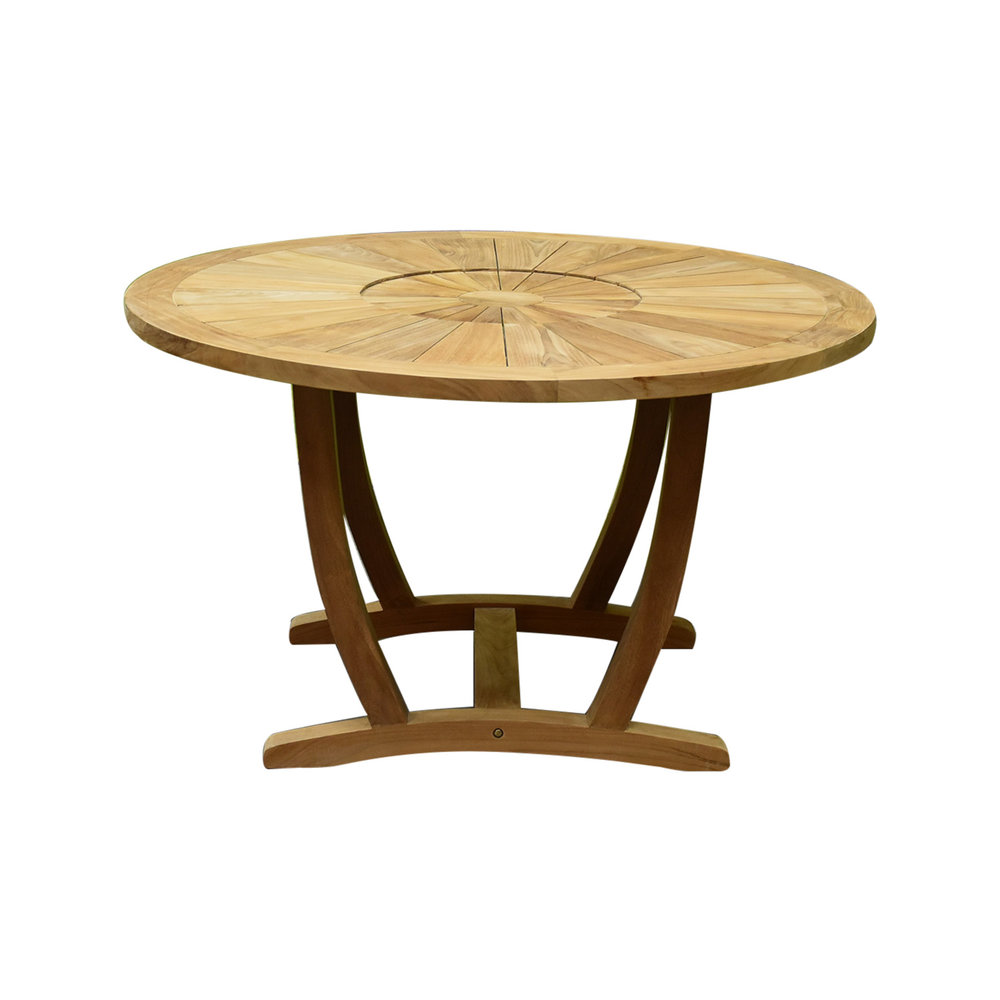 AVH-Collectie Lima dining tuintafel 130 cm rond teakhout AVH-Collectie Lima dining tuintafel 130 cm rond teakhout