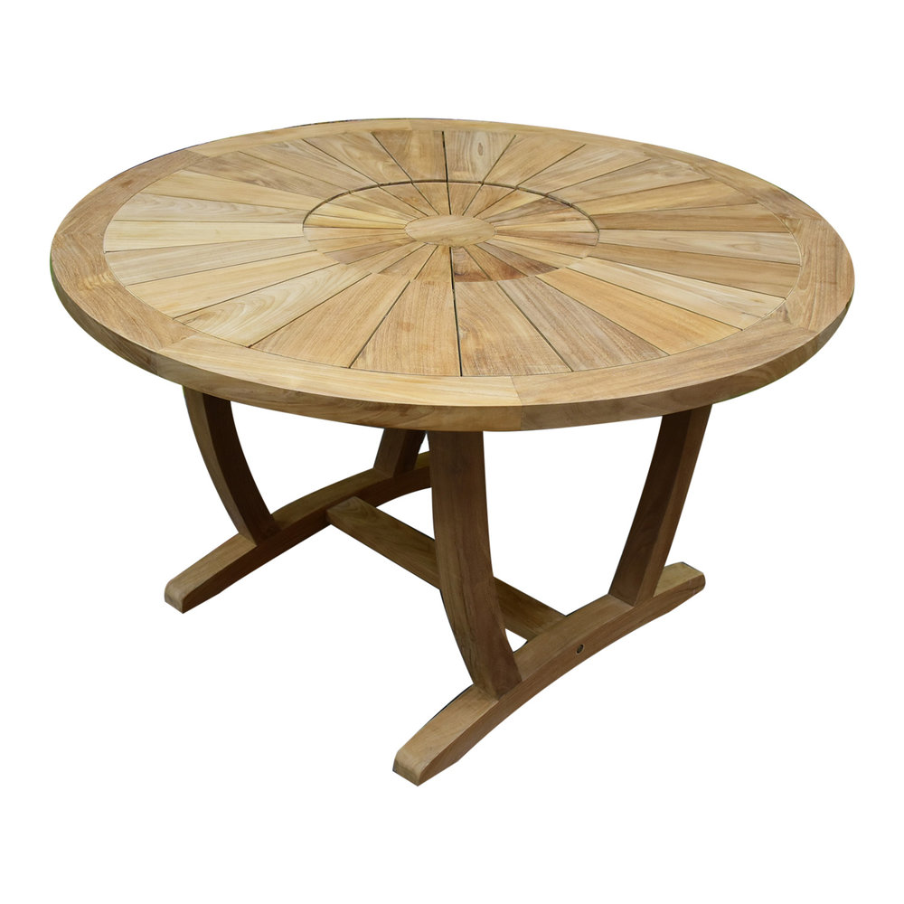 AVH-Collectie Lima dining tuintafel 130 cm rond teakhout AVH-Collectie Lima dining tuintafel 130 cm rond teakhout