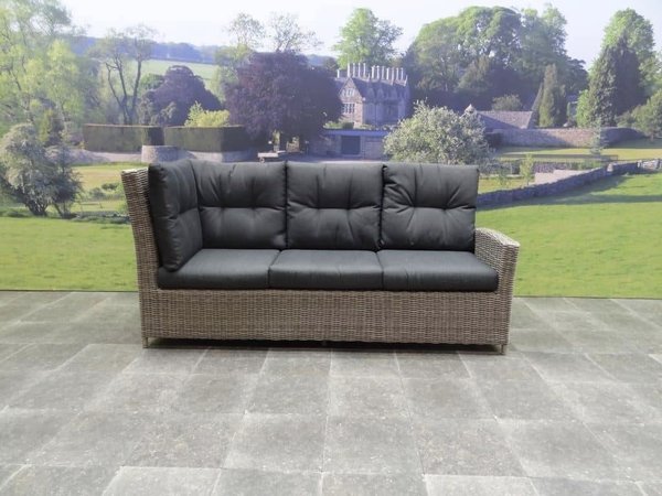 AVH-Collectie San Marino hoek dining loungeset verstelbaar 7-delig  grijs rechts