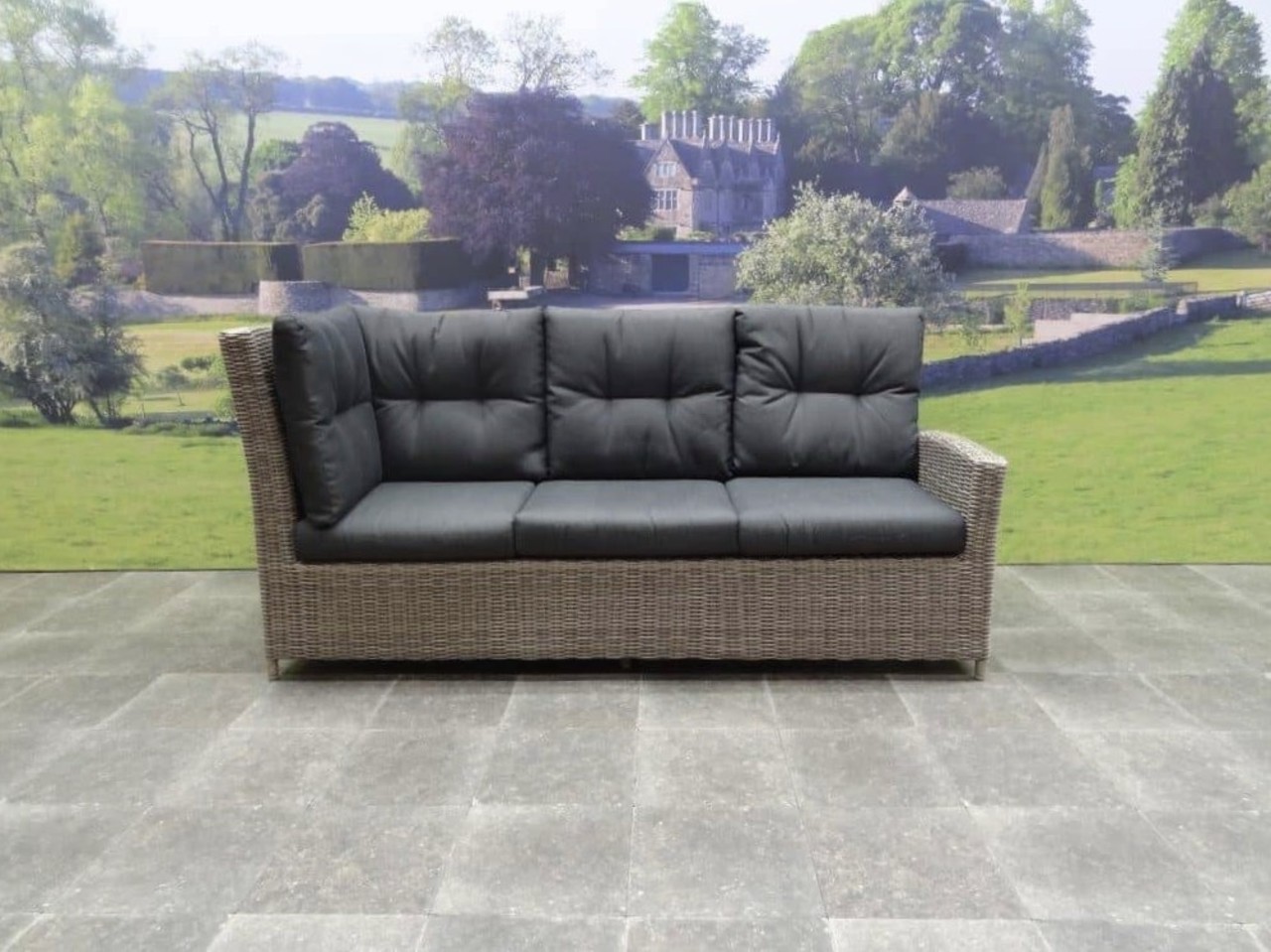 AVH-Collectie San Marino hoek dining loungeset verstelbaar 5-delig  grijs rechts