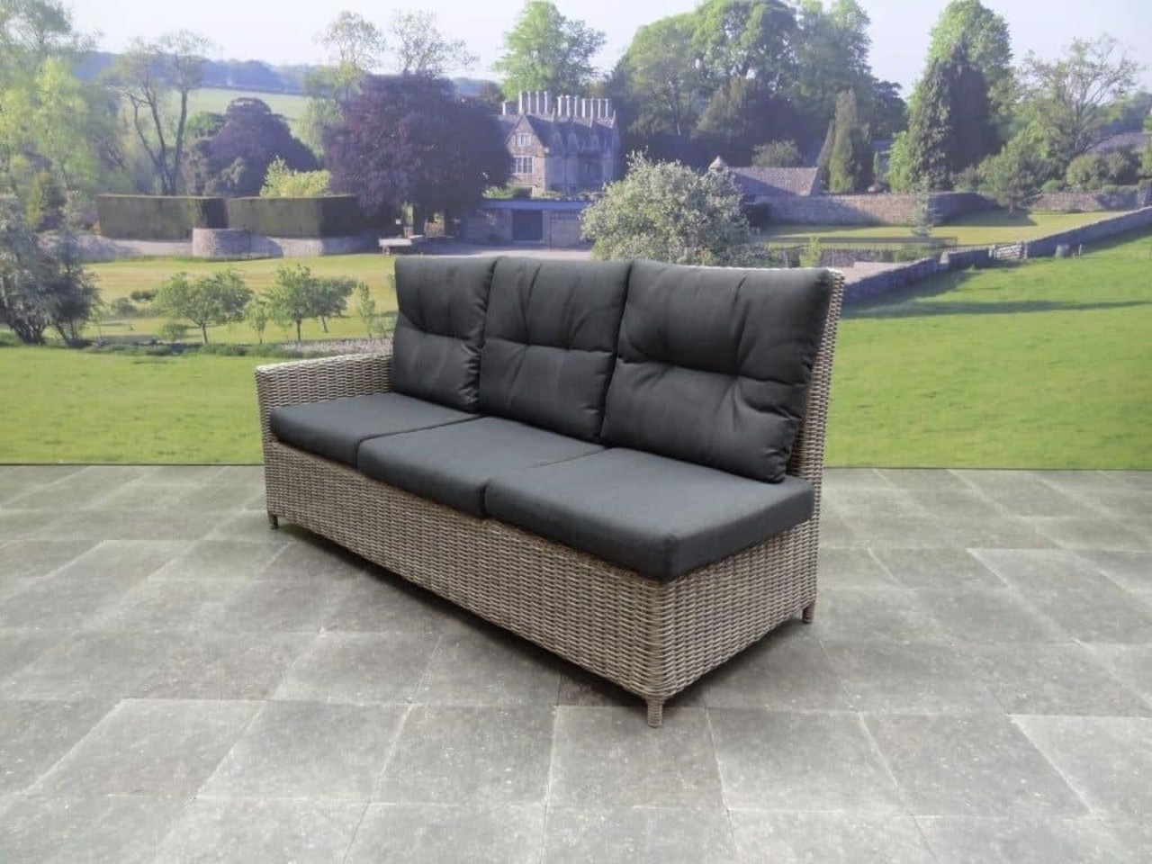 AVH-Collectie San Marino hoek dining loungeset verstelbaar 5-delig  grijs rechts