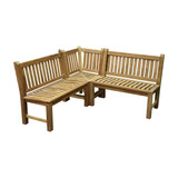 AVH-Collectie Country hoekbank 3- delig teakhout AVH-Collectie Country hoekbank 3- delig teakhout