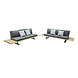 AVH-Collectie Mulia boomstam bank loungeset 2-delig AVH-Collectie Mulia boomstam bank loungeset 2-delig