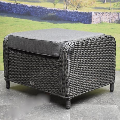 Toscane Bilbao premium voetenbank 60x74xH47 cm antraciet Toscane Bilbao premium voetenbank 60x74xH47 cm antraciet