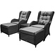 Arezza premium lounge balkonset 5-delig antraciet Arezza premium lounge balkonset 5-delig antraciet
