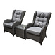 Arezza premium lounge balkonset 3-delig antraciet Arezza premium lounge balkonset 3-delig antraciet