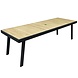 Higold York dining tuinset 260x90xH75 cm 7-delig teak aluminium Higold York dining tuinset 260x90xH75 cm 7-delig teak aluminium