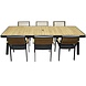 Higold York dining tuinset 260x90xH75 cm 7-delig teak aluminium Higold York dining tuinset 260x90xH75 cm 7-delig teak aluminium