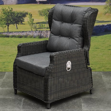 AVH-Collectie Ibiza premium lounge tuinstoel verstelbaar antraciet AVH-Collectie Ibiza premium lounge tuinstoel verstelbaar antraciet