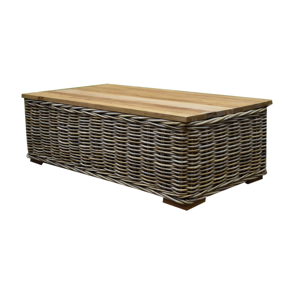 AVH-Collectie Otava stoel-bank loungeset 4-delig naturel rotan