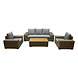 AVH-Collectie Otava stoel-bank loungeset 4-delig naturel rotan AVH-Collectie Otava stoel-bank loungeset 4-delig naturel rotan