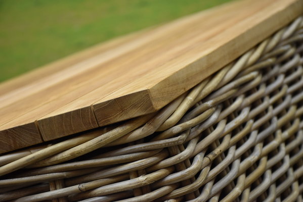 AVH-Collectie Otava stoel-bank loungeset 4-delig naturel rotan