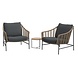 4 Seasons Outdoor 4 Seasons Outdoor Timor lounge balkonset 3-delig 4 Seasons Outdoor 4 Seasons Outdoor Timor lounge balkonset 3-delig