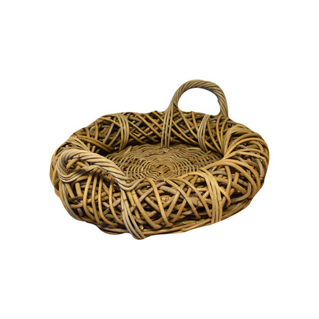 AVH-Collectie Mulan rotan mand 50x50xH12 cm AVH-Collectie Mulan rotan mand 50x50xH12 cm