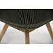 4 Seasons Outdoor 4 Seasons Outdoor Flores dining stoel met teak poten groen rope 4 Seasons Outdoor 4 Seasons Outdoor Flores dining stoel met teak poten groen rope