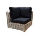 AVH-Collectie Nissah modulair hoekelement naturel rotan- olefin black